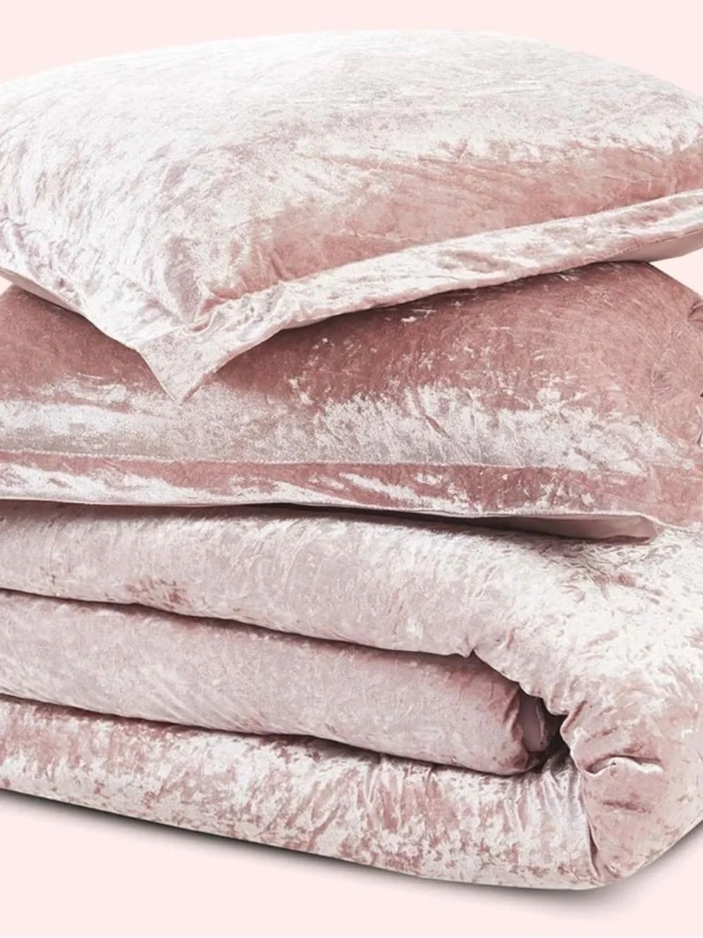 Plush Velvet Pink Comforter Set - Luxe Soft Bedding * Brand New 🆕 * So Elegant *